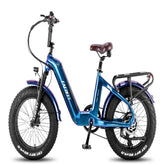 FAFREES F20 Master Electric Bike - 500W Motor 1080WH Battery 110KM Range - Aurora Blue